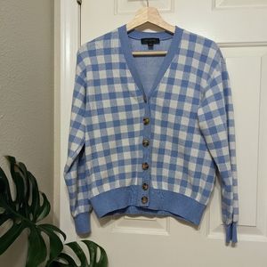 Gingham cardigan